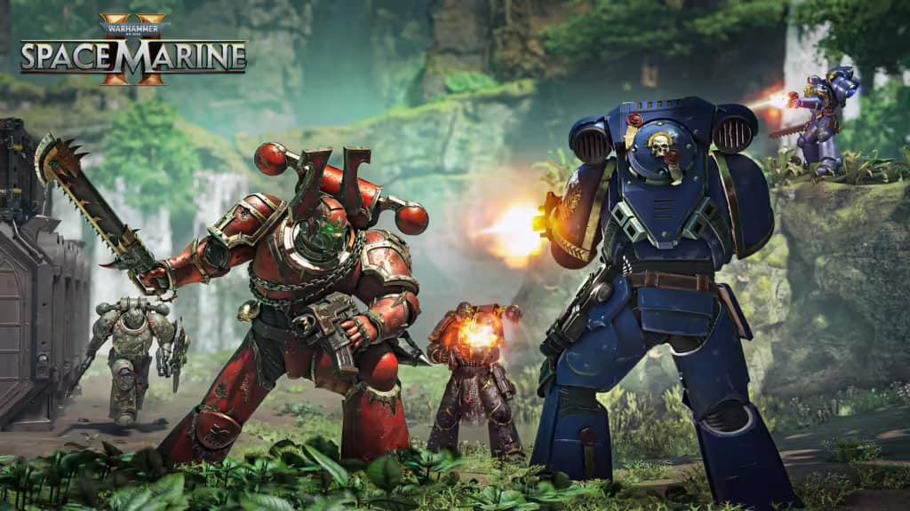 إطلاق عرض دعائي جديد للعبة Warhammer 40,000: Space Marine 2 في Gamescom 2024 2 SPACE MARINE 2 Screenshot 1920x1080 PVP LOGO