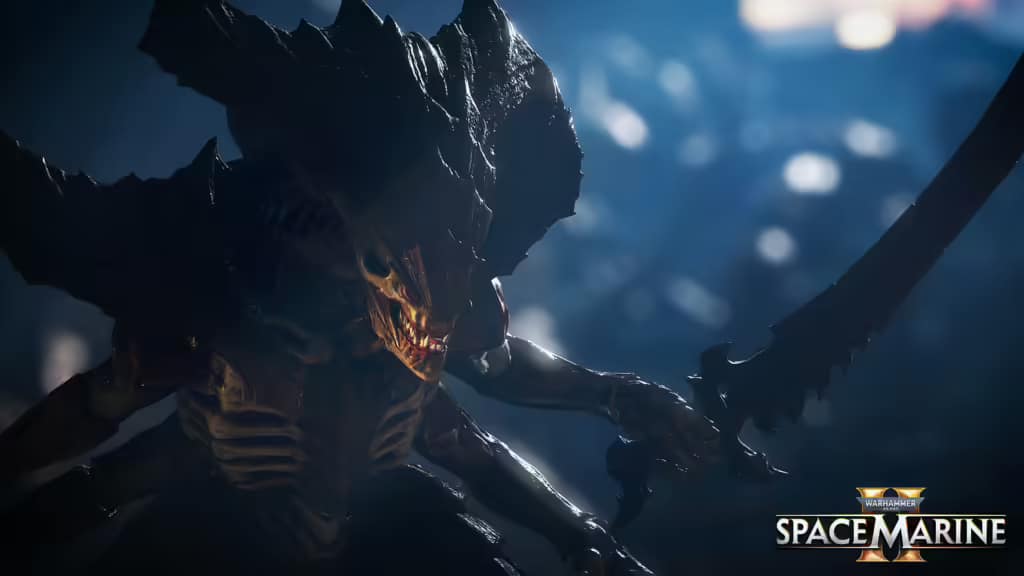 إطلاق عرض دعائي جديد للعبة Warhammer 40,000: Space Marine 2 في Gamescom 2024 4 WARHAMMER 40K SPACE MARINE 2 SCREENSHOT LOGO 1920x1080 04