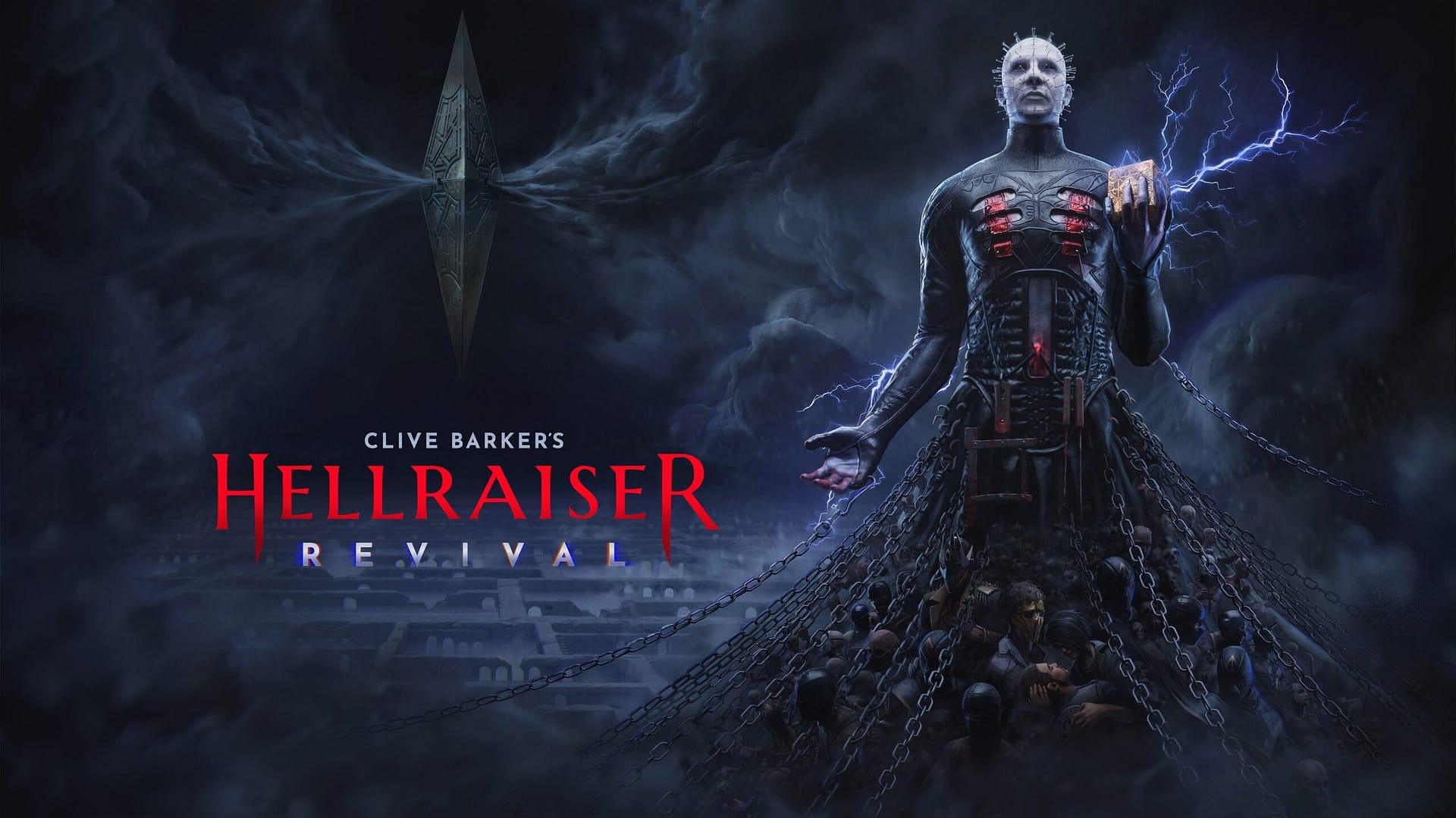 الإعلان عن لعبة Clive Barker’s Hellraiser: Revival من Saber Interactive 1 key art logo 3840x2160 scaled 1