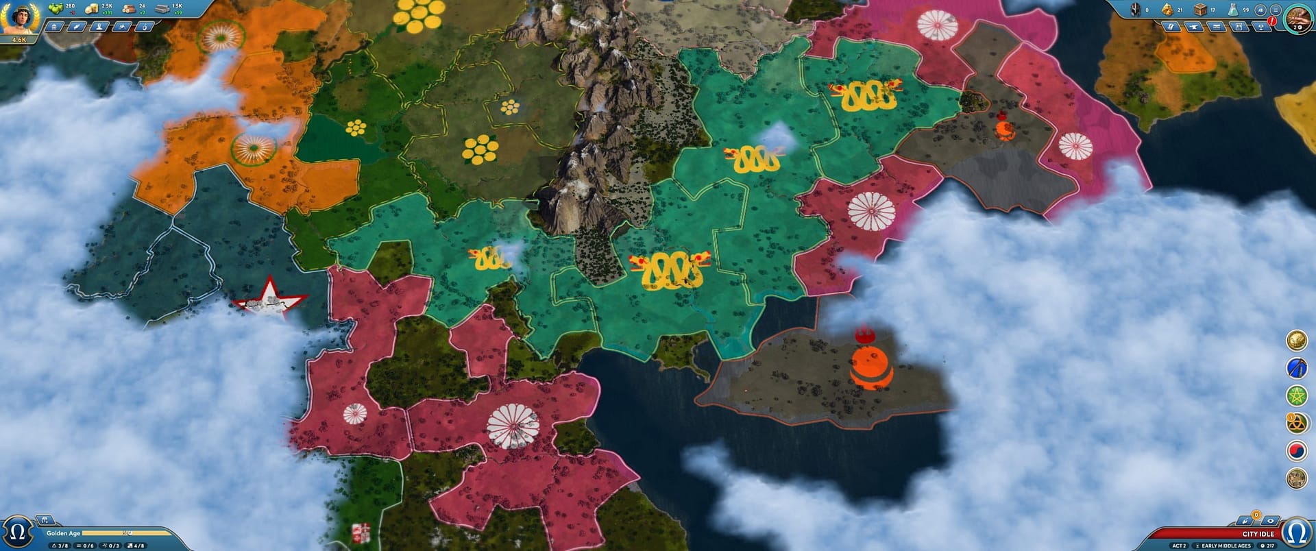 مراجعة شاملة للعبة Ara: History Untold – تجربة استراتيجية تجمع بين الأصالة والابتكار 9 a map of a game